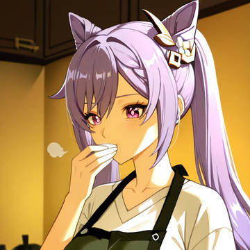 Cooking with Keqing💜🍳
