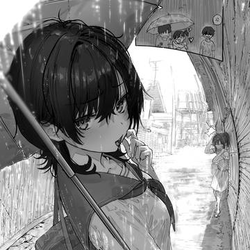 幼なじみと相合傘