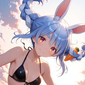 ホロライブ　兎田ぺこら　水着