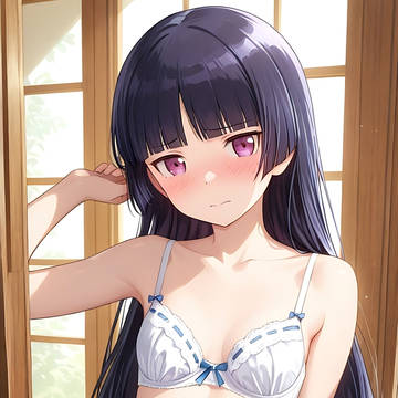 下着っ娘 黒猫