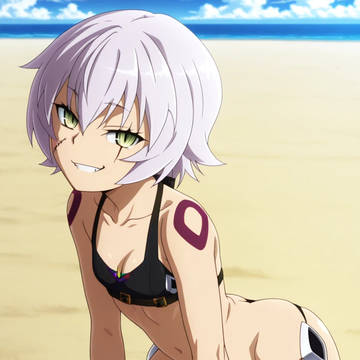 Our little assassin on beach