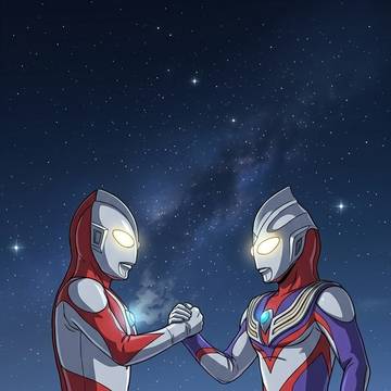 昭和初代と平成初代の握手