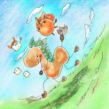 草原を駆ける
