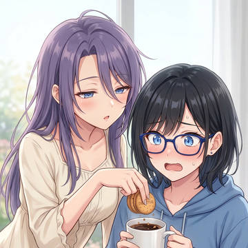 コーヒーってビスケットと一緒に食べるともっと美味しいよ～