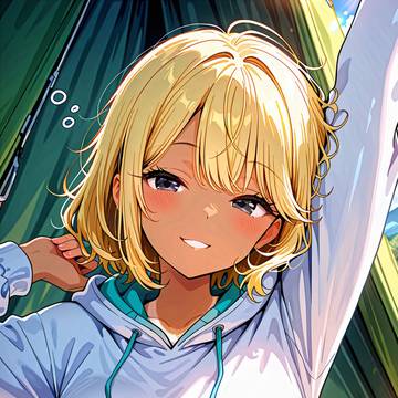 寝起きの黒ギャル