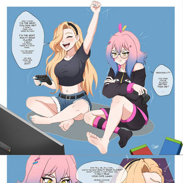 Waraii and Samantha: tickle game