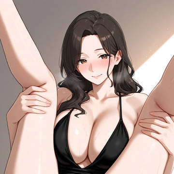 黒いドレスの人妻