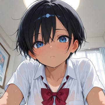 黒髪ボーイッシュ巨乳