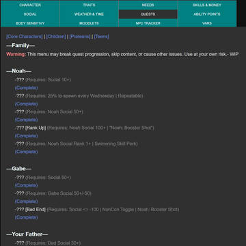 Quest Cheats Added