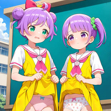 真中らぁら・のん:たくし上げ