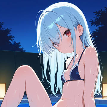 青髪