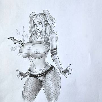 Harley vs the bat