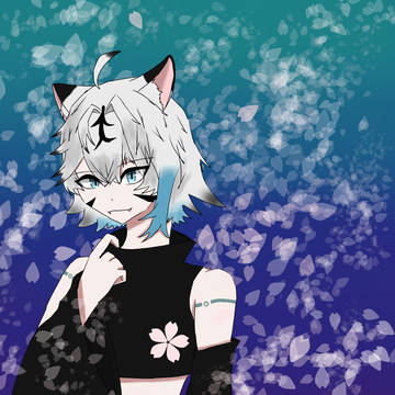 神獣トラ（夜桜スタイル）