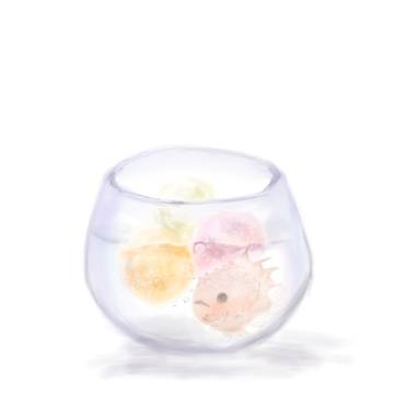 アイスの実ソーダとナメダンゴ