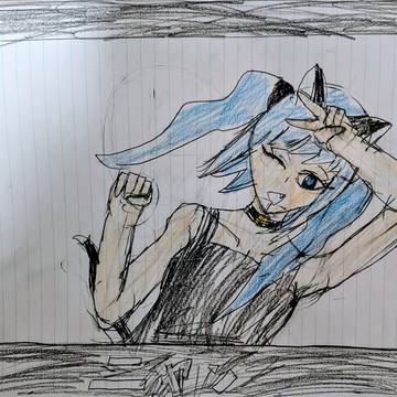 MARETUさんのニャン　描いてみた。