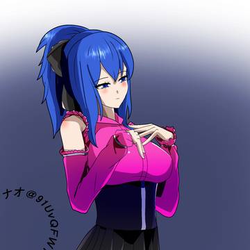 地雷衣装を着たレオナ