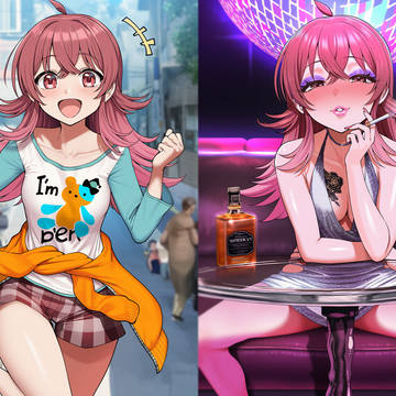 ビッチ化即堕ち2コマ #2[request]
