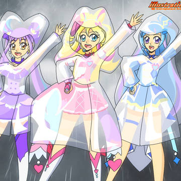 アイドルプリキュアの雨天ライブ