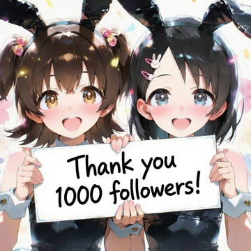 1000人フォロワーありがとうございます!
