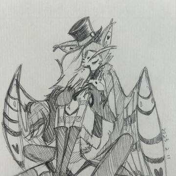 HazbinHotelアナログ過去絵21