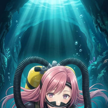 アンティークなダイビング装備での潜入