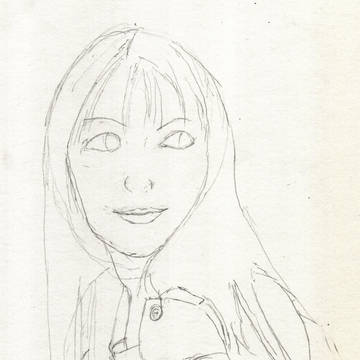 多部未華子 雑誌「LEE」 ラフ画