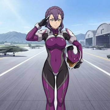 ケイオス社Δ小隊パイロットのサビーナ・ファルディン