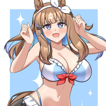 勝負服×水着アーモンドアイさん(+全身絵差分)
