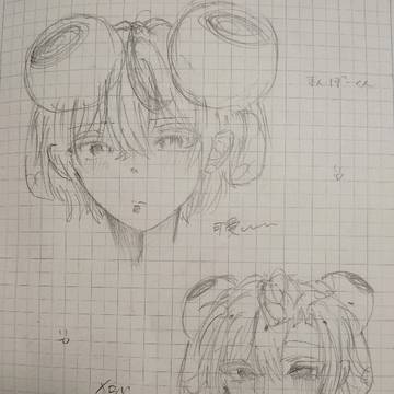 表情豊かな落描き