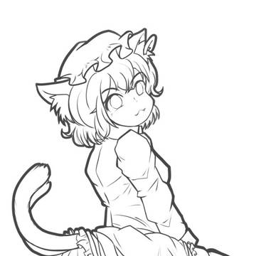 最近描いてる線画 といけない線画(´▽`*)アハハ