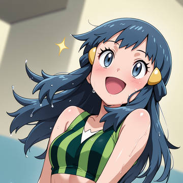 プールで遊んで疲れたヒカリちゃんをシャワー中に
