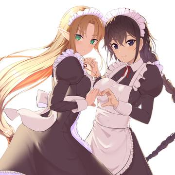 [skeb]アーシェ＆フレイのメイド服