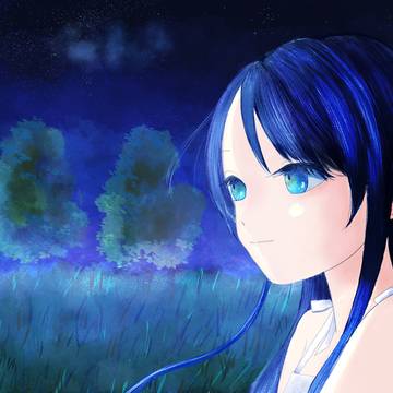 夜明けを見つめる