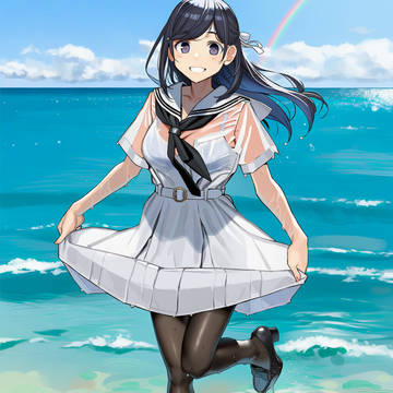 【お題箱】濡れ制服コキぶっかけ