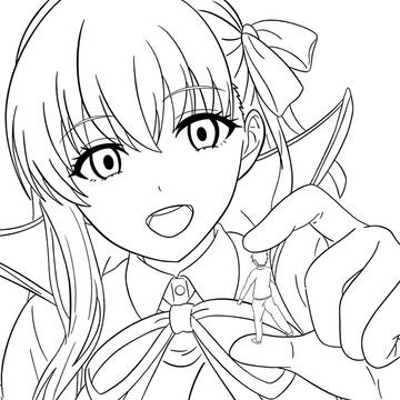 FGOのBBの線画を描きました!
