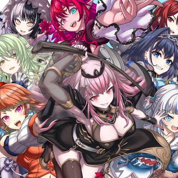 ホロライブENメンバー全員集合イラスト