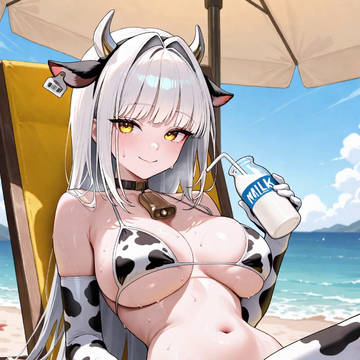 Cow Bikini Blanc (NIKKE)
