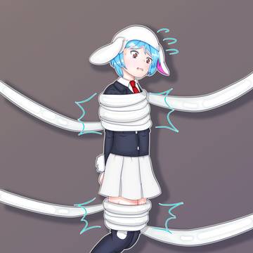 お誕生日絵 for よしのん様 東方 レイセン餅締め付け