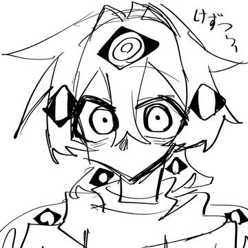 白黒ocらくがき