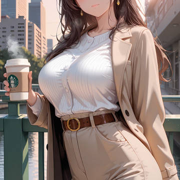 川沿いカフェタイム💜