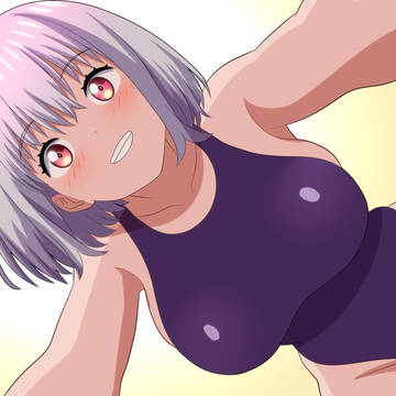 競泳水着で押し倒しアカネちゃん