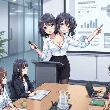 双頭のお姉さん・秘書さん（4K） #2