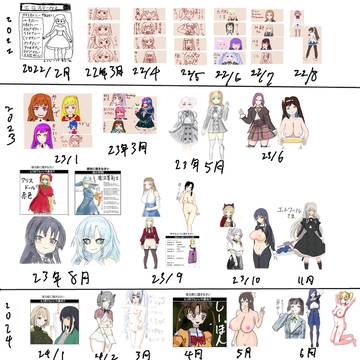 これまでの絵柄変遷(26年上半期まで)