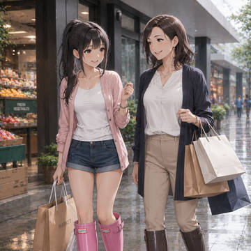 義理の娘との買い物
