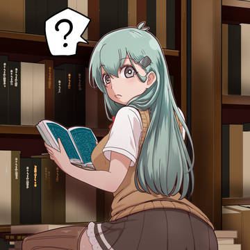 鈴谷と一緒に書庫に探し物をします