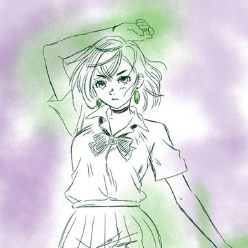 スマホで描く桃ちゃん