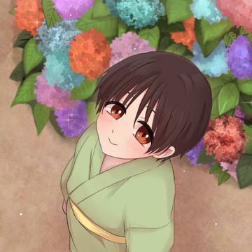 紫陽花と優吾君と…