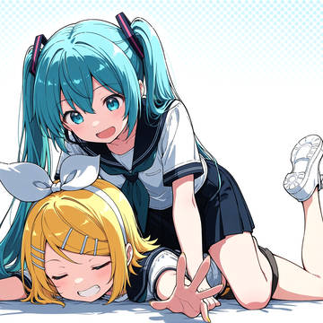 青髪