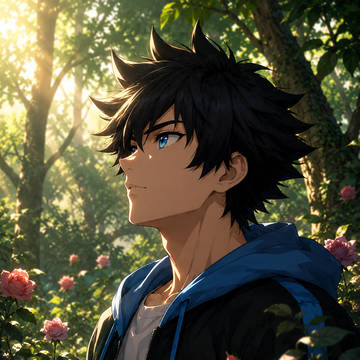 “My OC in the Forest”