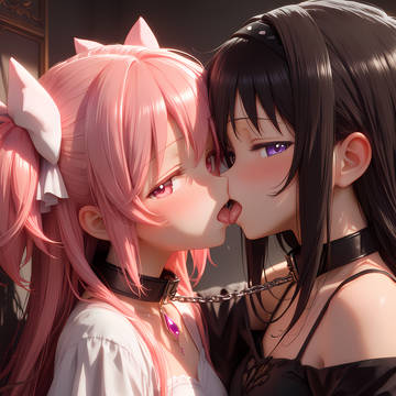 「黒と桃の密やかな契り」 魔法少女まどか☆マギカ